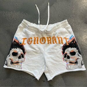 SAINt JHN IGNORANT Skull Shorts 7” Sz L Men’s